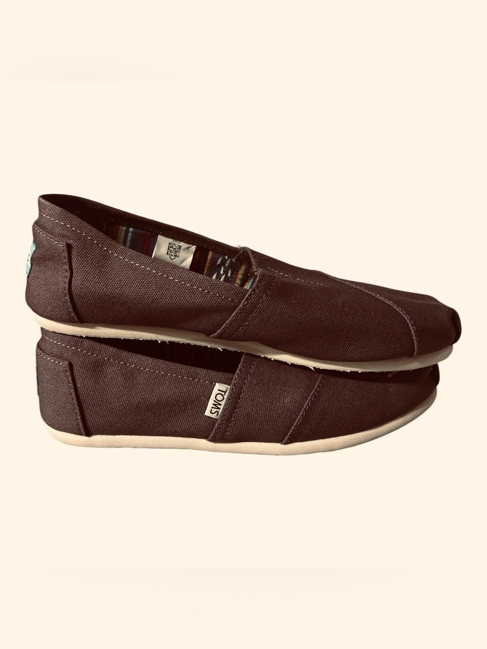 TOMS Women’s NWT Classic Ash Canvas Slip On Flat Shoes - Picture 3 of 7